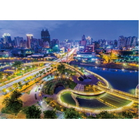 HC - 台灣製優質夜光拼圖520片 - 寶島風情系列- 愛河之心 520PY-001