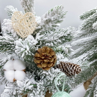 聖誕 松果乾花混裝 15入 聖誕樹 裝飾 派對 佈置 花藝 拍照道具 聖誕節 耶誕【BlueCat】【XM0603】
