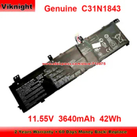 Genuine C31N1843 Battery 3ICP5/58/78 for Asus VivoBook S14 S432FA-EB001T S432FA-EB008T S15 S532FL X532FA 11.55V 3640mAh 42Wh