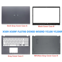 New Laptop For ASUS X509 X509F FL8700 D590D M509D Y5100 Y5200F LCD Back Cover Case/Front Bezel /Palmrest/Bottom/Hinge