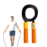 Professional Jump Rope With Counter Adjustable Counting Skipping Rope Sponge Jump Rope Jumping Wire Workout Equipment