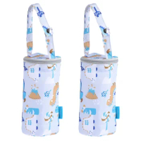 2pcs Stroller Wagon Thermal Bag Stroller Wagon Pouch Stroller Hanging Baby Bottle Bags