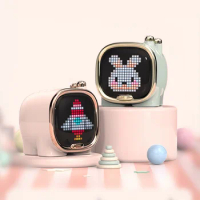 Divoom cute Bluetooth speaker girl heart creative pixel small TV boot screen small audio gift