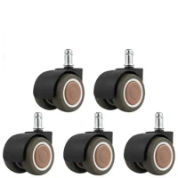 5pcs / 2 Inch Office Swivel Chair Wheels, Computer Chair Universal Wheel Gaming Chair Casters Boss Chair Accessories Pulleys