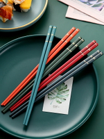 日式合金筷子家庭用不易發霉防滑耐高溫筷子一人一筷新款分餐快子