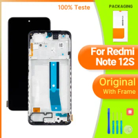 2303CRA44A 23030RAC7Y 2303ERA42L OEM Lcd For Xiaomi Redmi Note 12S Display Touch Screen Digitizer Panel Assembly Lcd With Frame