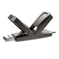 朗科 US5 USB 3.2 Gen2 + USB-C 兩用鋅合金手指 1TB USB 3.2 GEN2 +TYPE C OTC 雙頭儲手指 NT03US5C-001T-32TA 