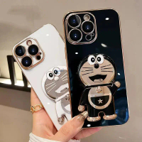 Doraemon 3D Softcase dengan Stand for Oppo Reno 6 7 8 8T 9 4G 7 Z 5G A57 2022 A77S A17 A17K A15 A15S