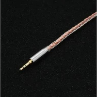 XINHS 8 CORE PURE SILVER SINGLE CRYSTAL COPPER MIXED BRAIDED KABEL EARPHONE UPGRADE CABLE IVIPQ 3.5m