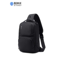 BJIAX Chest Bag Men 2024 New Multi-functional Sports Single Shoulder Crossbody Bag Large Capacity Fashion Trend Chest Bag Men