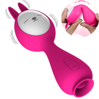 Leten Sex Toy Rabbit Ear Clip Vibrator USB For Women Vaginal G Spot Massager Licking Clitoral Clitoris Stimulator Waterproof