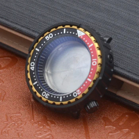 Mod 38mm Black Aluminum Bezel Insert Watch Case Seiko Tuna Monster Canned Watch fit NH35 NH36 7S26 Watch Movement Watch Case