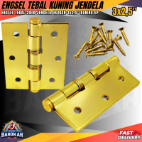 ENGSEL PINTU KAMAR 3X2.5\ 1PASANG 2PCS WARNA GOLD GP / ENGSEL PINTU RUMAH / ENGSEL JENDELA KUALITAS 