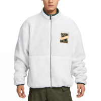 【NIKE 耐吉】NSW Winter Jacket 男款 白綠色 雙面穿 拉鍊口袋 寬版 立領外套 FV8588-133