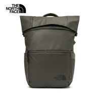 【The North Face 官方旗艦】北面男女款綠色DWR防潑水耐用大容量休閒後背包｜81DO4WC 筆電包/登山包