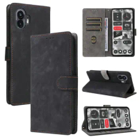 50pcs/lot For Nothing Phone 1Frosting Series Leather Wallet Case With Rfid Blocking For Nothing Phone 2
