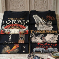 Kaos Distro Banua Toraja Hitam t-shirt