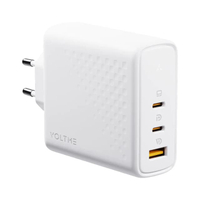 หัวชาร์จเร็ว REVO GAN PD 140W สีขาว [2 ช่อง USB-C / 1 ช่อง USB-A]