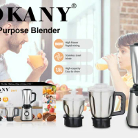 SOKANY 187 Juicer Household Multifunctional Three in One Mixer Grinder