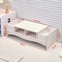 電腦顯示器增高架臺式辦公桌面置物架顯示屏鍵盤抬高架抽屜式加高