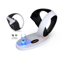 For PS VR2 Controller Charging Dock with Light Charger Station Stand Fall Prevention for PS5 VR2 VR Glasses Accessories