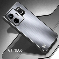 For Realme GT Neo5 SE Metal Case Lens Full Protection Frosted Brushed Phone Cover With Holder For Realme GT Neo5SE Shell