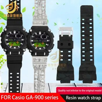 Adapted to Casio G-SHOCK strap GA-900A 900HC industrial style sports resin silicone watch strap