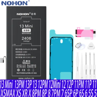NOHON Battery For iPhone 13 Mini 12 7 6S 6 8 Plus 11 12 Pro X XS MAX XR Replacement Bateria For Apple iPhone SE SE2 5S 5 Battery