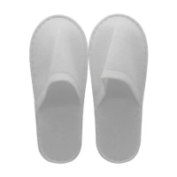 1 Pair Disposable Slippers Hotel Travel Slipper Sanitary Party Home Guest Use Men Women Unisex Closed Shoes