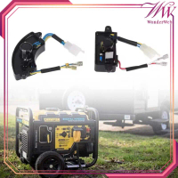 AVR Genset Set 2000-3000 Watt Generator Oval 1 Phase 6 Kabel Stabilizer Tegangan AVR
