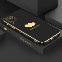 Love Heart Square Plating Phone Case For Huawei Nova 7i 5i 8i 9 7 SE 3 4 Y70 10 Pro 5T Silicone Fundas Cover