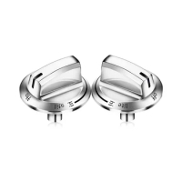 2 Pack Upgrade 5304525746 Burner Knob for Frigidaire,Gas Range Knobs,Gas Stove Parts, Replace Control Knob 5304504839