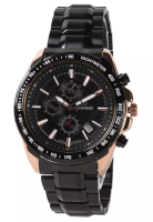 Mirage Mirage - Jam Tangan Pria - Rosegold - Black Stainless Steel Bracelet - 8305M-A