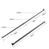 Telescopic Backdrop Support Stand Crossbar Aluminum Alloy 3 Section 10 Feet Adjustable Cross Bar for Photo Studio Photography