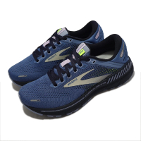 【BROOKS】慢跑鞋 Adrenaline GTS 22 女鞋 藍 黑 腎上腺素 緩震 路跑 馬拉松 運動鞋(1203531B467)