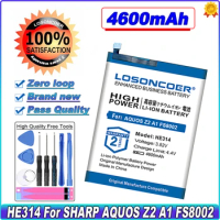 LOSONCOER 4600mAh HE314 Battery For SHARP AQUOS Z2 A1 FS8002 Battery Free tools