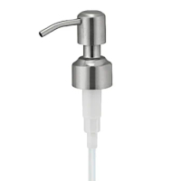 Stainless Steel Liquid Soap Dispenser Pump Head Bath Accessories Detergent Bottle Cover Multi-use Soap Bottle