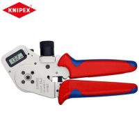 KNIPEX 97 52 63 DG Four-Mandrel Digital Crimping Pliers for Turned Contacts