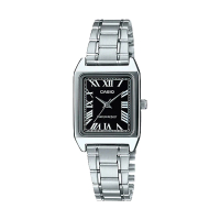 【CASIO 卡西歐】指針女錶 不銹鋼錶帶 礦物玻璃(LTP-V007D-1B)