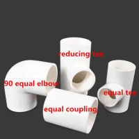 1PC PVC Pipe Quick Coupling Water Pipe 25/32/40 Euqal Coupling / 90 Equal Elbow / Equal Tee / Reducing Tee