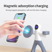 Spaceman Magnetic Wireless Charger for Apple Iphone 13 12 11 Spaceman 3 in 1 Qi Wireless Charging Charge for Iwatch Airpods Pro