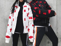 FINDSENSE Z1 韓國 時尚 潮 男女情侶穿搭 手工貼布裝飾 立領 長袖 外套 棉衣 上衣
