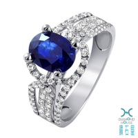 【鑽石屋】1.68克拉藍寶戒指