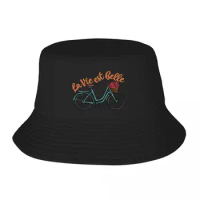 New La Vie Est Belle - French Bicycle Bucket Hat party hats Beach Bag Caps For Men Women's