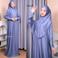 Mecca Abaya Baju Gamis Wanita One Set Hijab Muslim Syari Umroh Haji Lebaran abaya Dress Dewasa Bordi