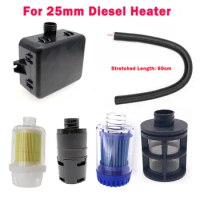 Car Auto 25mm Diesel Parking Heater Air Intake Filter Silencer with Clip For Eberspacher Webasto Dometic