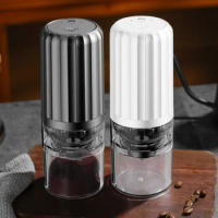 Electric Coffee Grinder Stainless Steel Portable Wireless Grinder Usb Automatic Coffee Grinder Rechargeable Coffee Grinder