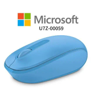 【Microsoft 微軟】無線行動滑鼠1850 - 活力藍 (U7Z-00059)