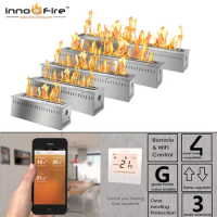 Inno living 72 inch wifi fireplace bio ethanol with google voice control