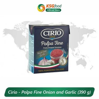 CIRIO POLPA FINE CHOPPED TOMATOES ONION & GARLIC 390GR